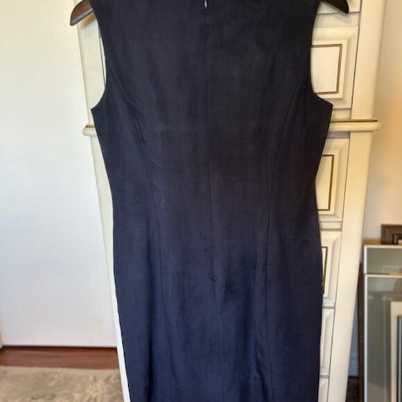 Blue suede Lauren Ralph Lauren dress in size 6 - Picture 2 of 4